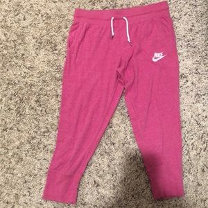 pink nike joggers
